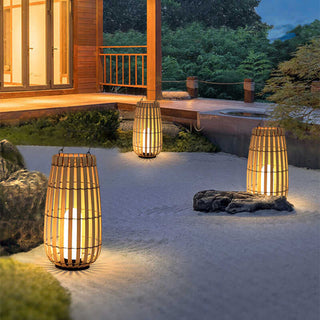 Belvo Outdoor Solar Lamp Modern  Classic Drum Shade Ceiling Light