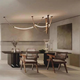 Modern Nordic Belt Chandelier Modern  Opulent Multi-Tier Crystal Chandelier