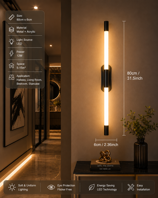 Zynella Nordic Cylindrical LED Wall Lamp