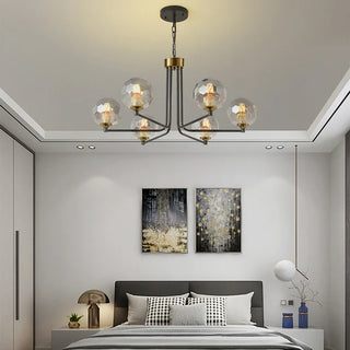 Caleb Chandelier Modern  Ornate Antique Finish Fixture
