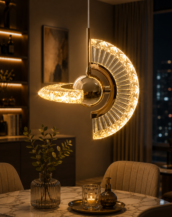 Zynella Mini Acrylic LED Pendant Chandelier