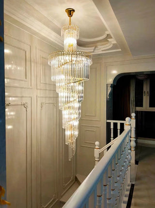 Elysian Glow Crystal Tower Modern  Chic Glass Globe Pendant