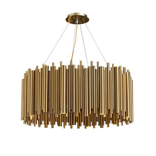 The Gold Nest Chic Modern  Sculptural Spiral LED Fixture