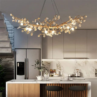 Nordic Flower Chandeliers Modern  Classic Drum Shade Ceiling Light