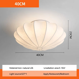 Zen Glow Silk Ceiling Light Chic Modern  Timeless Lantern Style Wall Lamp