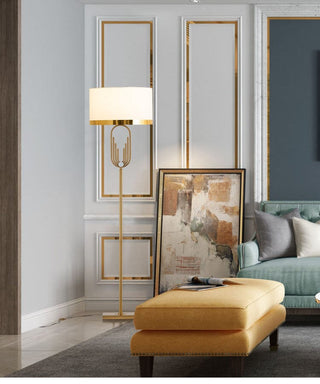 Golden Art Deco Floor Lamp Modern  Art Deco Inspired Illumination