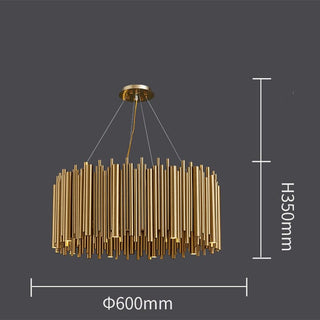 The Gold Nest Chic Modern  Sculptural Spiral LED Fixture