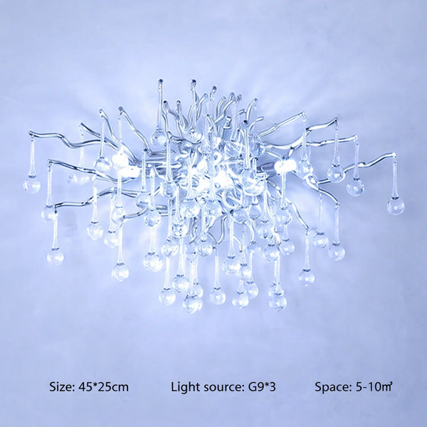 Eystra Crystal Gold Wall Lamp