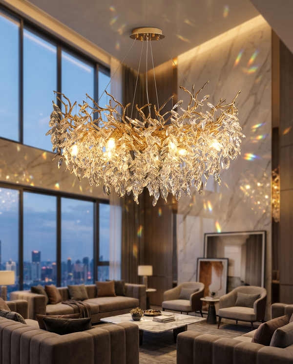 Zynella Luxury Crystal Branch Chandelier
