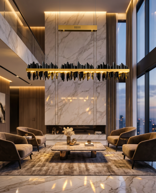 Zynella Iceberg: Linear LED Architectural Chandelier