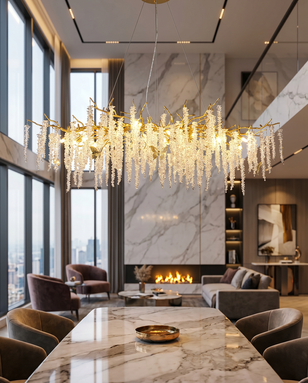 Zynella Tree Branch Crystal Chandelier