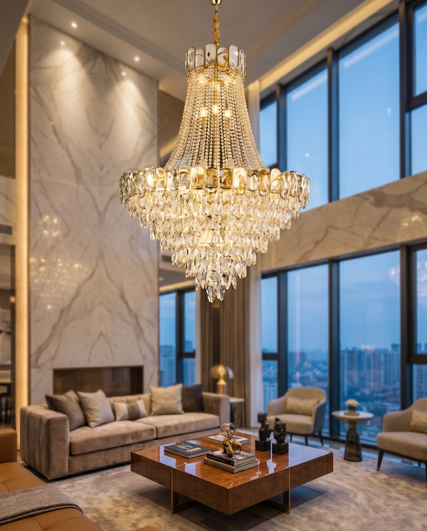 Mirova Modern Crystal Chandelier