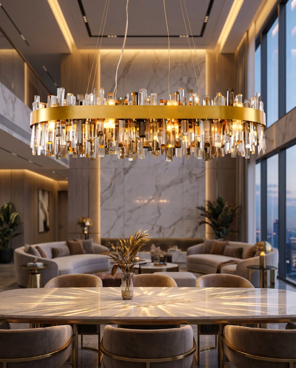 Princess Kate Crystal Flush Mount Chandelier | Zynella Interior