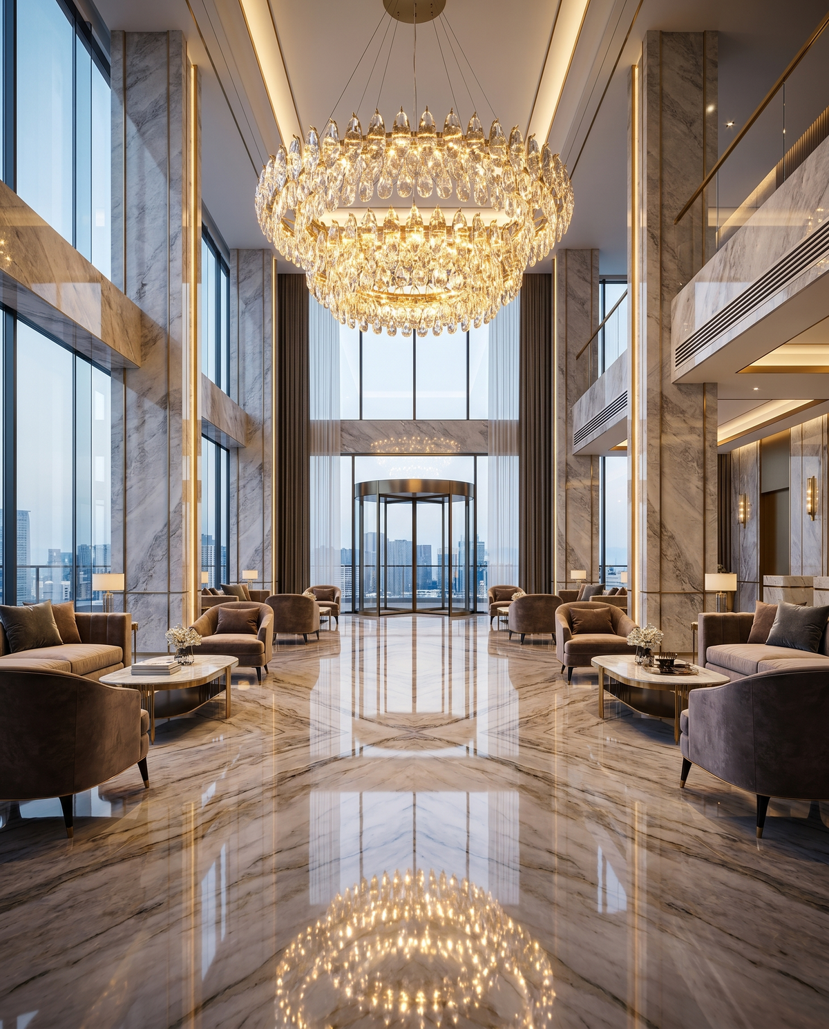 Celestial Glow K9 Crystal Chandelier