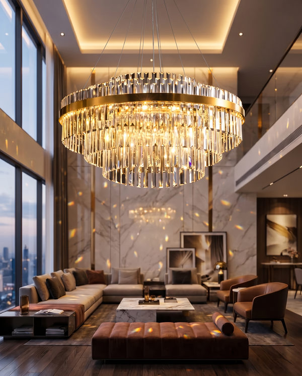 Orion Modern Crystal Chandelier | Zynella Interior