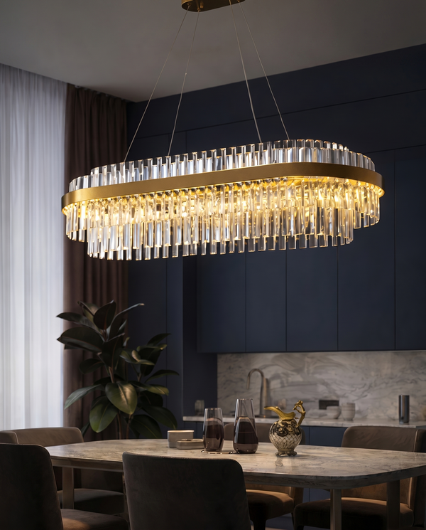Orion Modern Crystal Chandelier | Zynella Interior