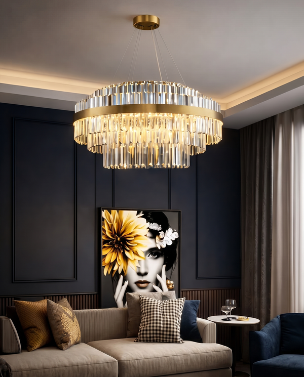 Orion Modern Crystal Chandelier | Zynella Interior