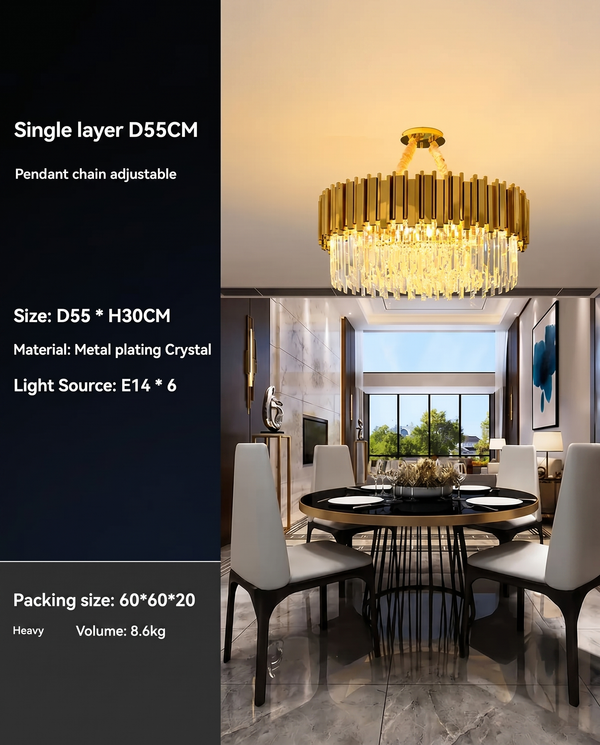 Queen Elizabeth Modern Scandinavian Chandelier | Zynella Interior