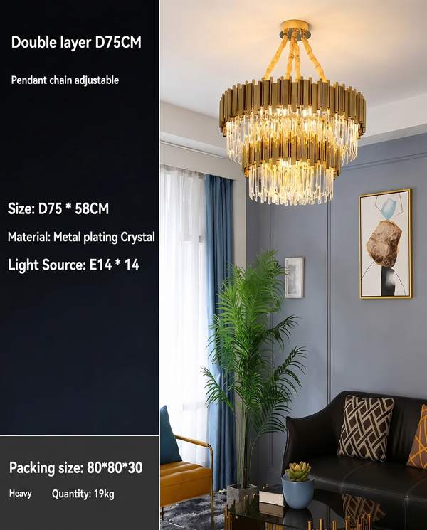 Queen Elizabeth Modern Scandinavian Chandelier | Zynella Interior
