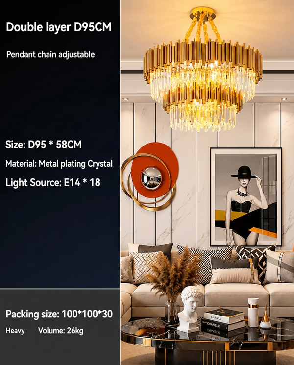Queen Elizabeth Modern Scandinavian Chandelier | Zynella Interior