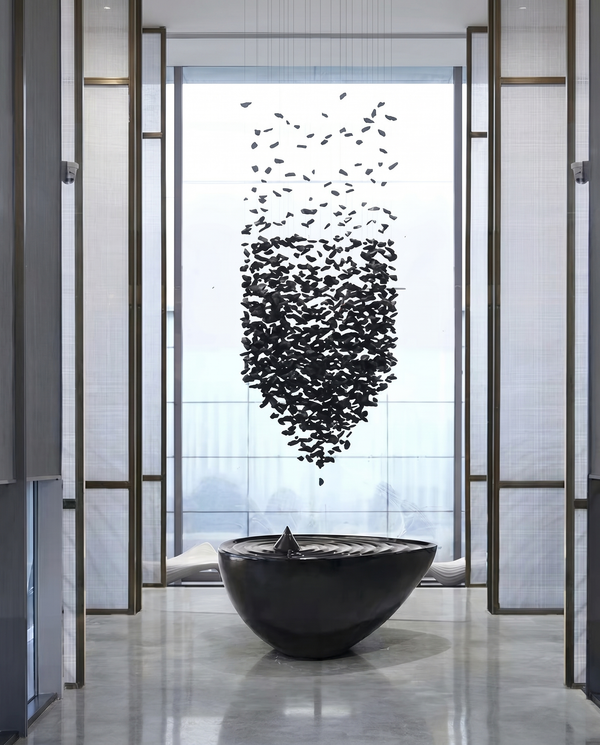 Modern Stone Contemporary Crystal Chandelier | Zynella Interior