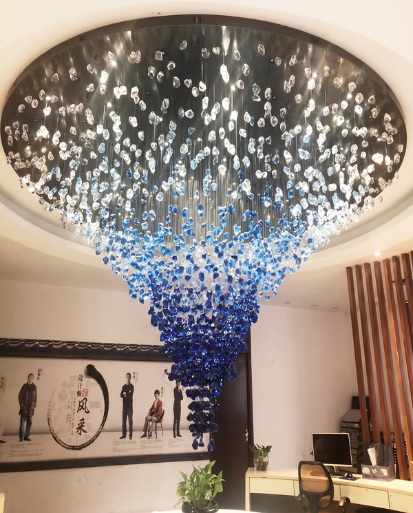 Modern Stone Contemporary Crystal Chandelier | Zynella Interior