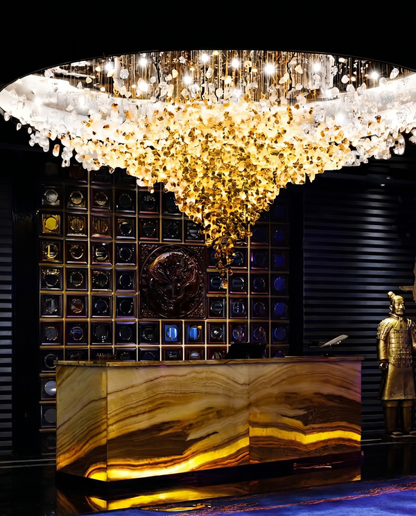 Modern Stone Contemporary Crystal Chandelier | Zynella Interior