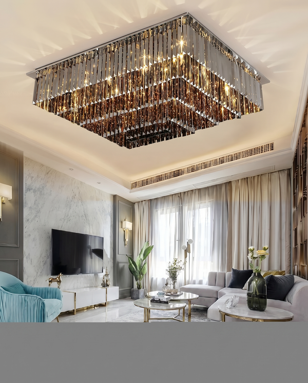 Kade Crystal Modern Chandelier | Zynella Interior