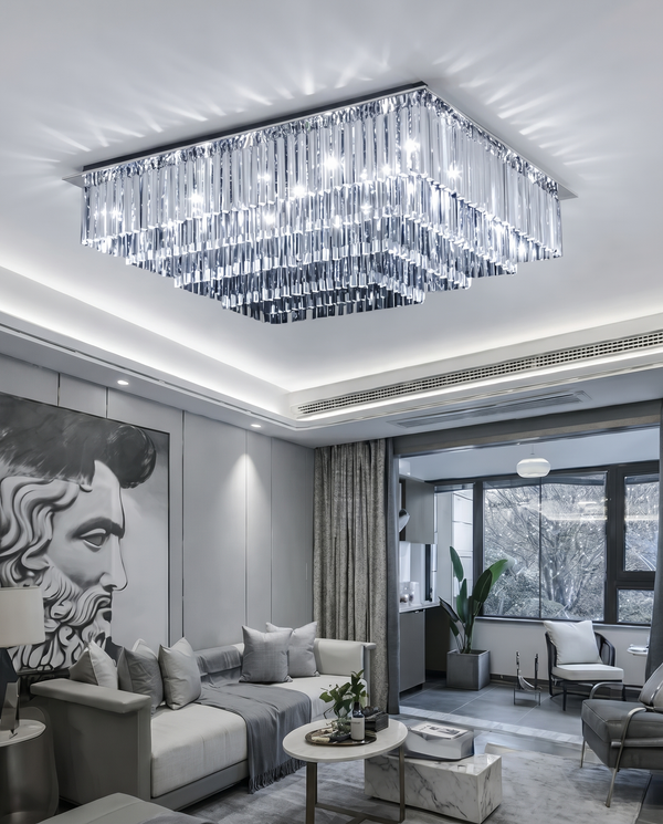 Kade Crystal Modern Chandelier | Zynella Interior