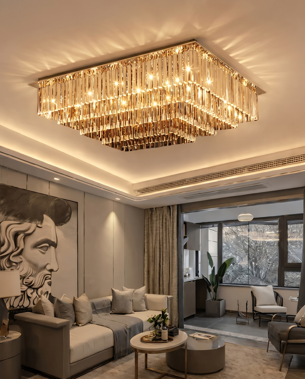 Kade Crystal Modern Chandelier | Zynella Interior