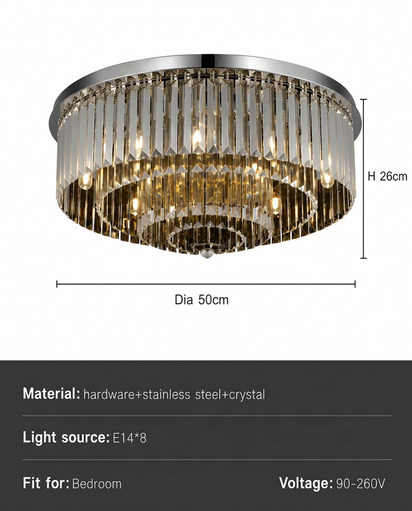 Kade Crystal Modern Chandelier | Zynella Interior