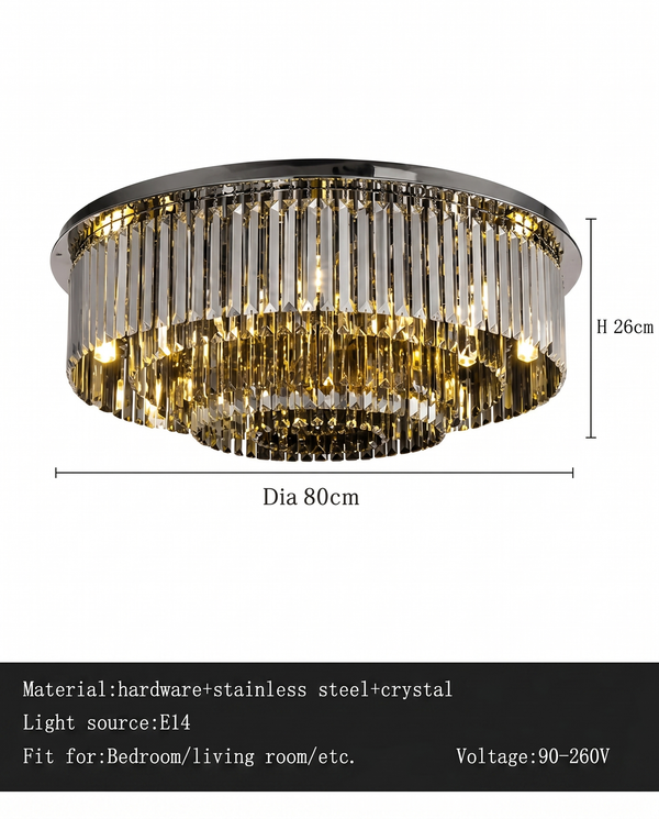 Kade Crystal Modern Chandelier | Zynella Interior