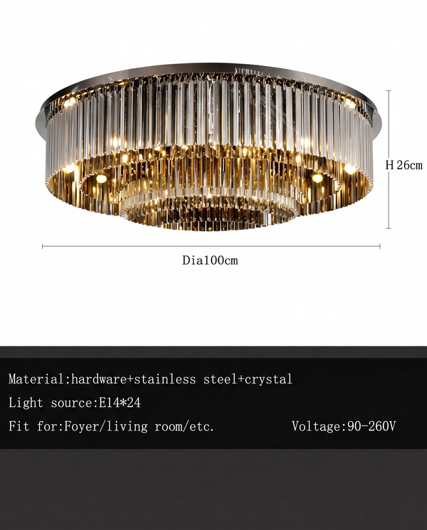 Kade Crystal Modern Chandelier | Zynella Interior