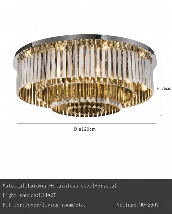 Kade Crystal Modern Chandelier | Zynella Interior