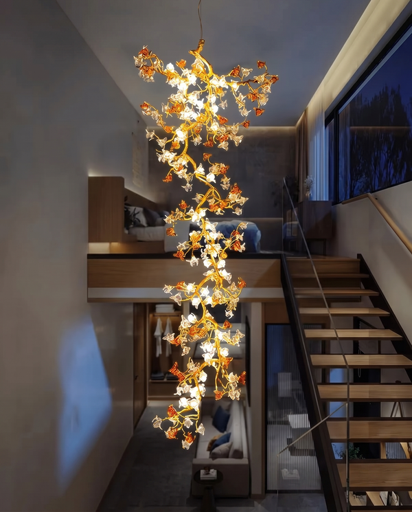 Zynella Willow Branch Modern Crystal Chandelier