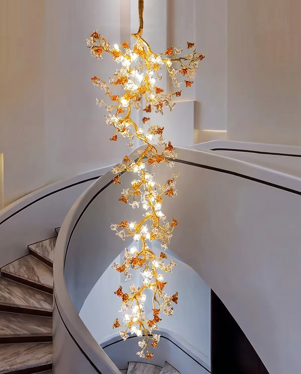 Zynella Willow Branch Modern Crystal Chandelier