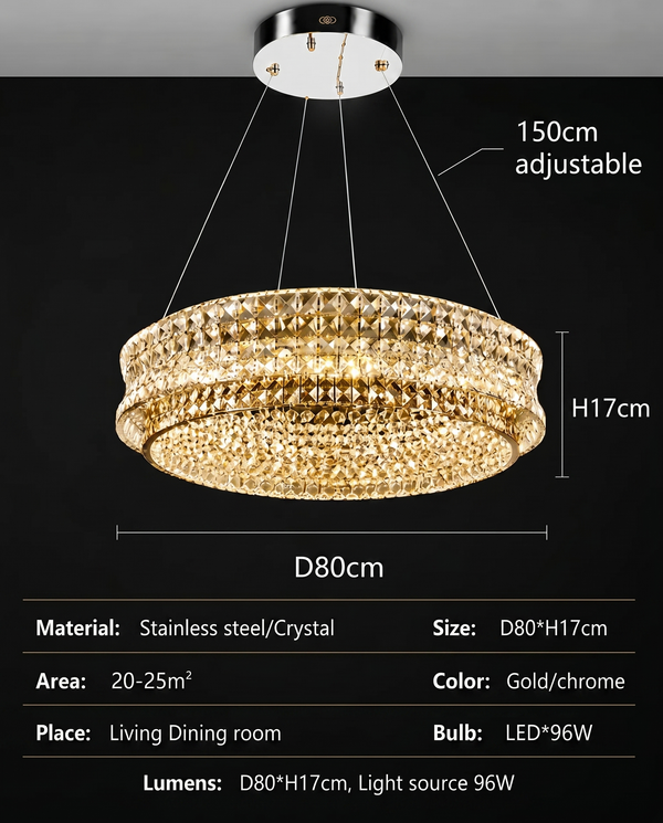 Ophelia Luxury Crystal Chandelier | Zynella Interior