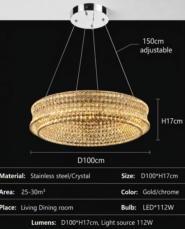 Ophelia Luxury Crystal Chandelier | Zynella Interior