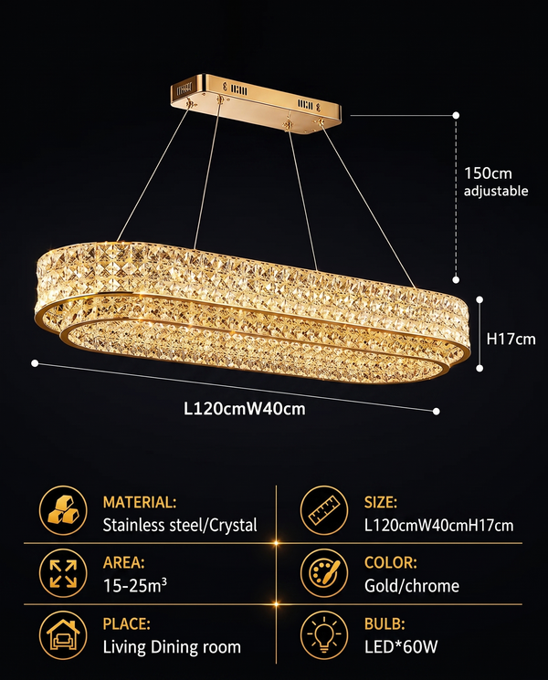 Ophelia Luxury Crystal Chandelier | Zynella Interior