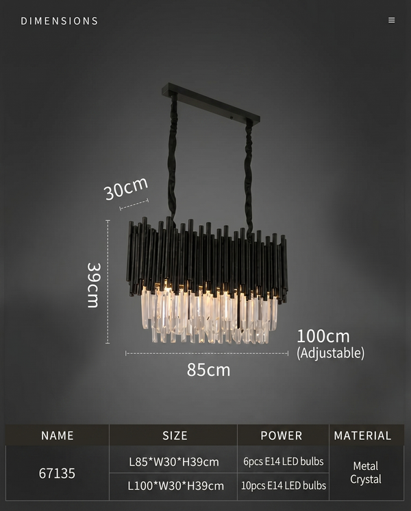 Maximus Crystal Chandelier Collection | Zynella Interior