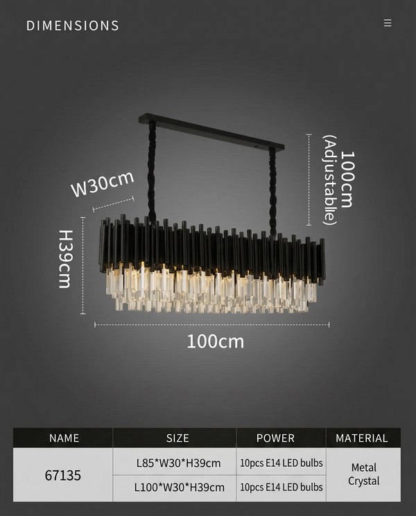Maximus Crystal Chandelier Collection | Zynella Interior