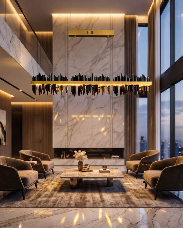 Zynella Iceberg: Linear LED Architectural Chandelier