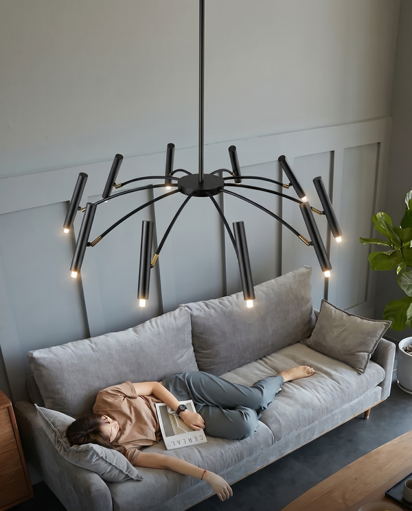 Zynella "Astra" Nordic Luxury Pendant: Adjustable Designer Chandelier
