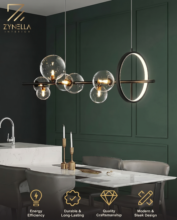 Zynella Prism: Grand Crystal Pendant Chandelier