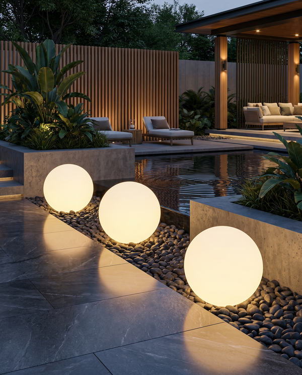 Zynella Orbital: 360° Atmosphere Spherical Garden Lamp (IP65)