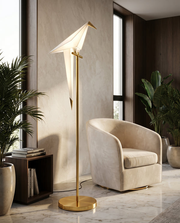 Nordic Acrylic Bird Floor Lamp