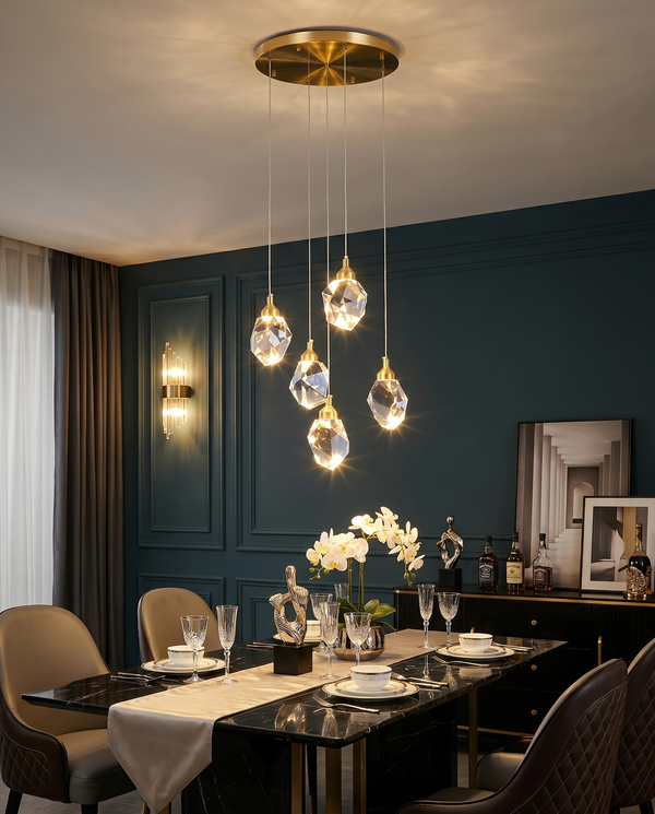 Elodie Spiral Crystal Chandelier
