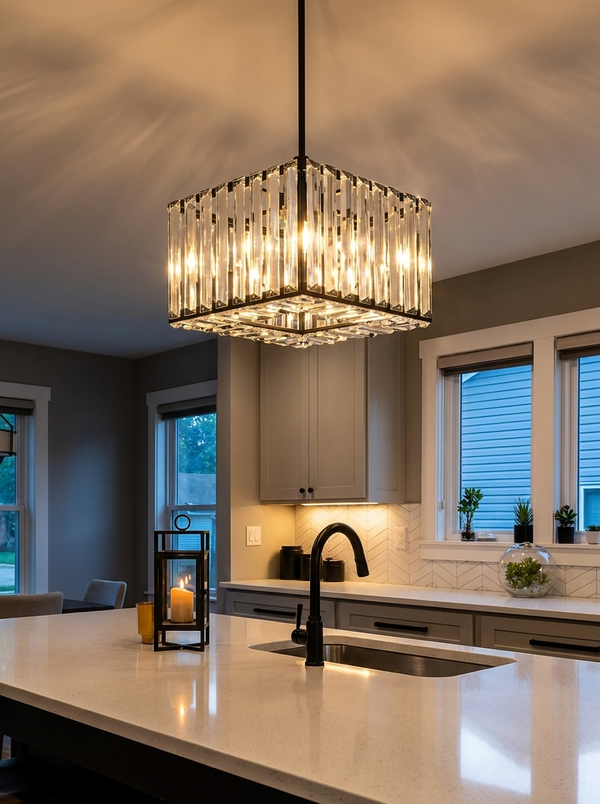 Zynella Modern Drum Shade Ceiling Light