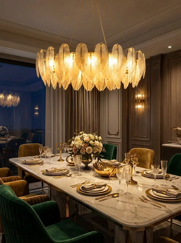 Feather Antique Chandelier