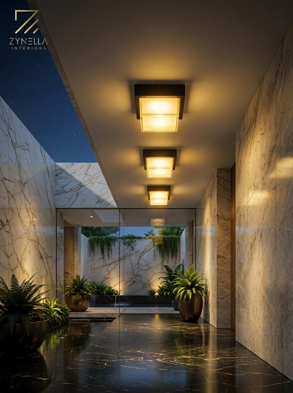 Geometric retro ceiling lights Luxury for corridor